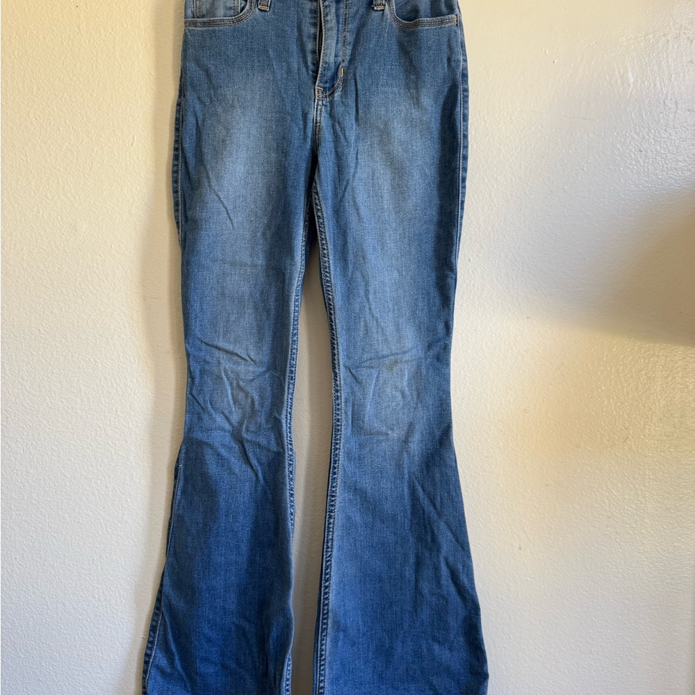Hollister Women's Blue Flare Jeans